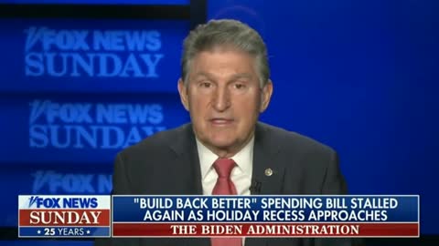 Manchin on Biden's BBB: "I just can't."