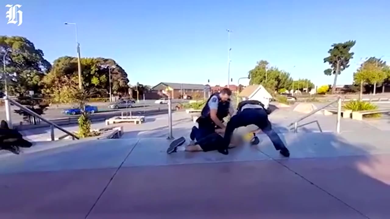 NZ Police Taser Skateboarder