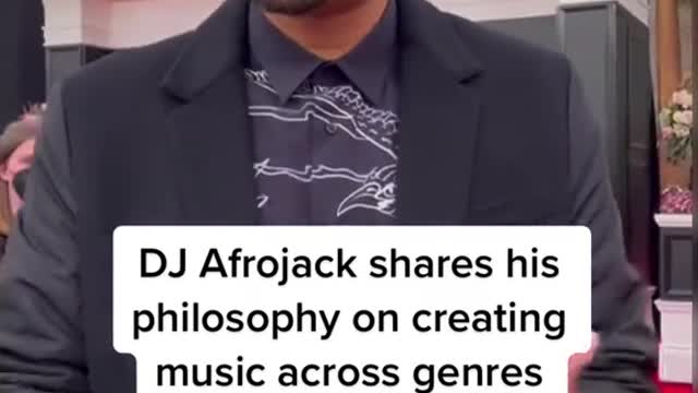 DJ Afrojack shares his philosophy on creating music across genres