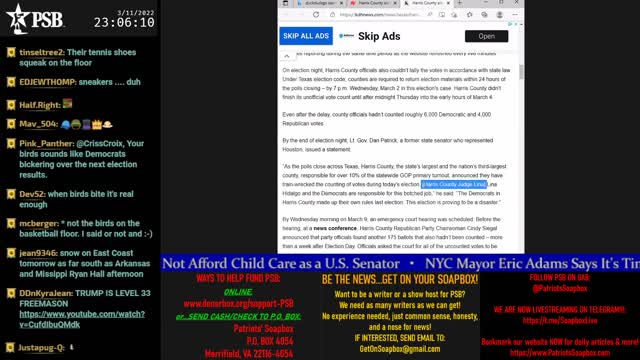 2022-03-11 23:00 EST - Crossing the Matrix: with Chris