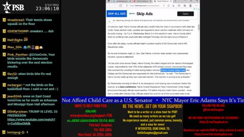 2022-03-11 23:00 EST - Crossing the Matrix: with Chris