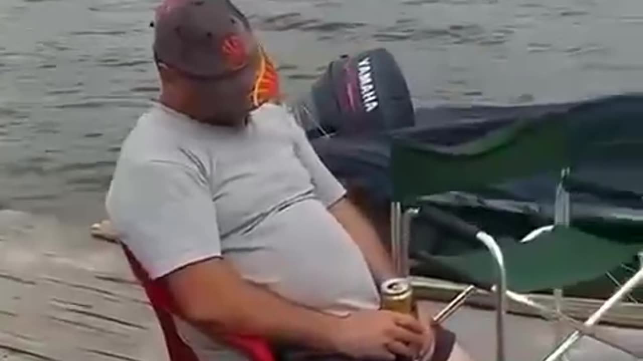 Sleeping while fishing & Drinking beers.