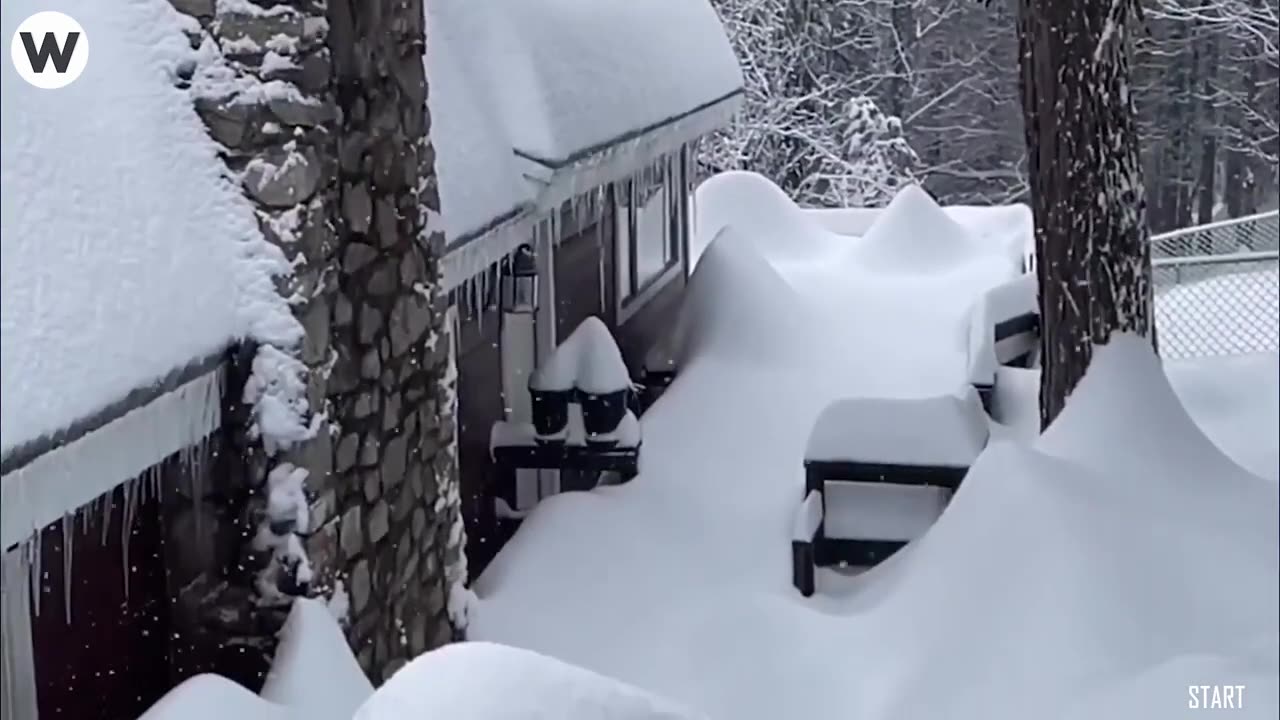 O Horror Da Neve Nos Atingiu E San Bernardino! Terrível Nevasca Na Califórnia - Desastres Naturais