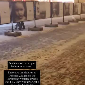 Nothing to see here... Just few billboards of a children killed in Donbass by Ukro-Nazis