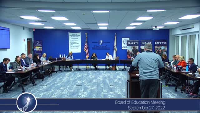 9/27/22 Elmhurst D205 BOE Meeting - Bill Sullivan