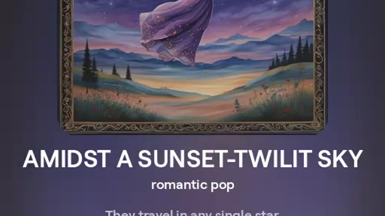 AMIDST A SUNSET-TWILIT SKY - Blue