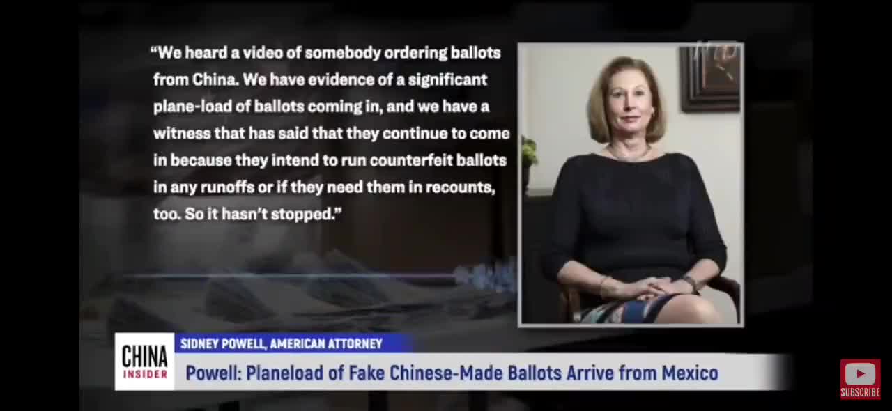 China Insider- Fake Chinese-made Ballots arrive from Mexico - 12-11-20