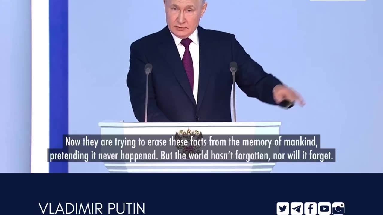 Putin: "Since 2001 alone, U.S.-instigated wars have left nearly a million people dead..."