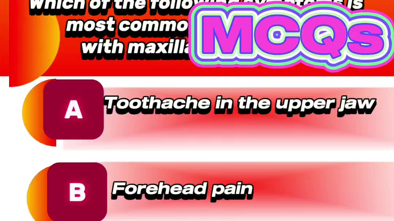 maxillary sinus mcqs #sinus