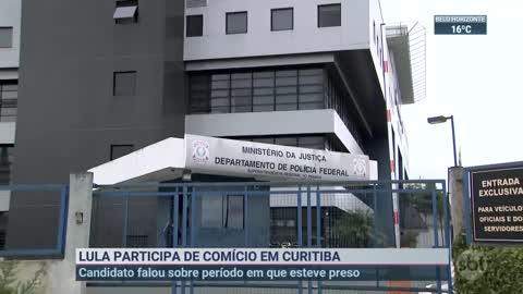 Comício de Lula em Curitiba é chamado de "redenção" | SBT Brasil (17/09/22)