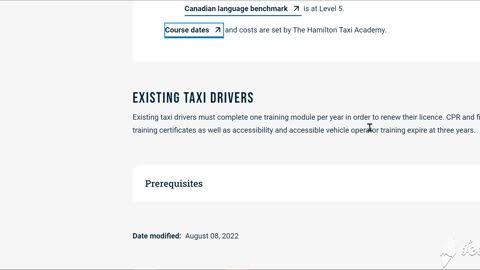 City of Hamilton Taxi School Page