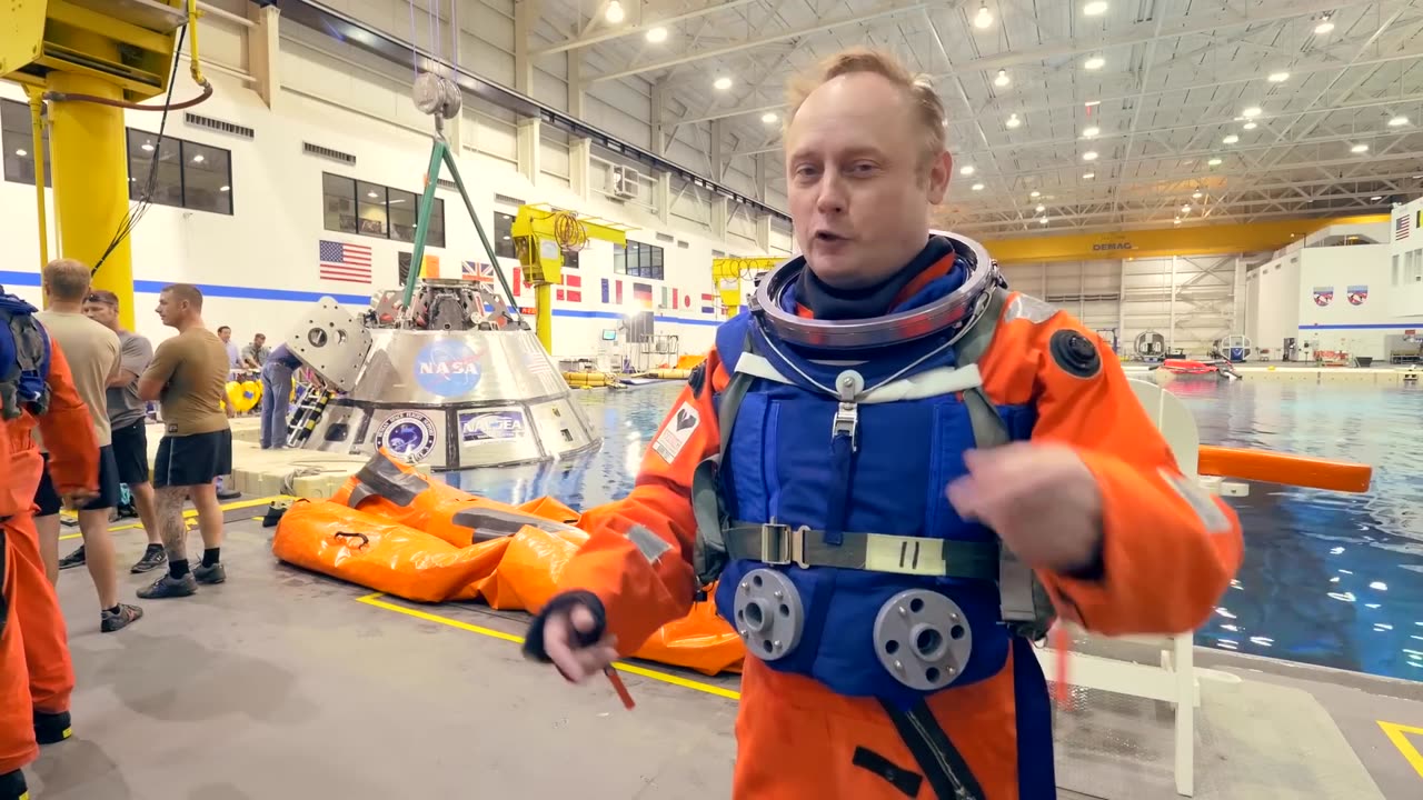 Orion Backstage Astronaut Mike Fincke