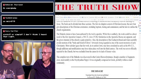 Truth Show Live - Heretics, the Didache, and More