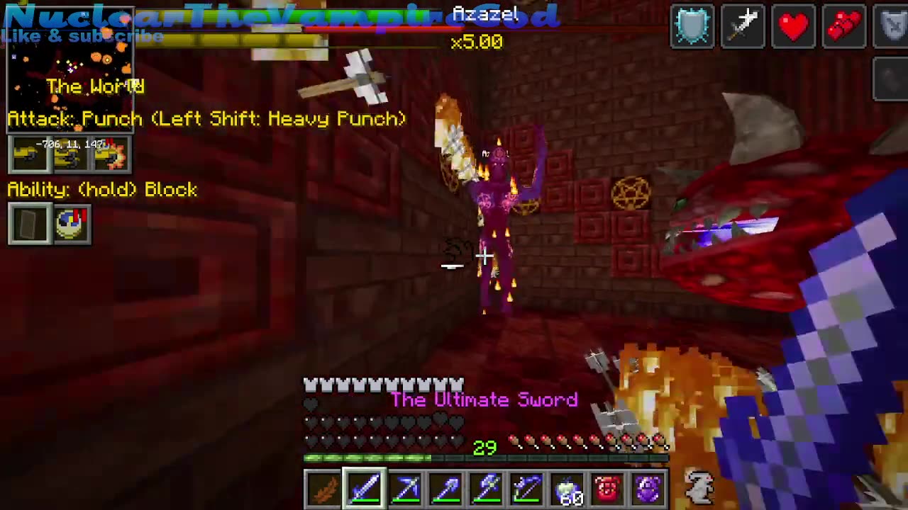 Minecraft Rulecraft Resurgence pre release Defeat Azazael