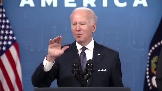 Biden - Don't ask about Russia or "Chips"