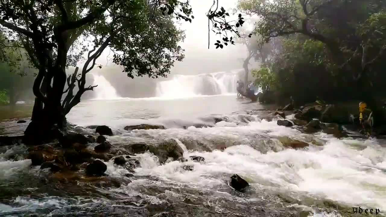 Doh waterfall | Mahabaleshwar Waterfall | Waterfall Status Video | Nature sound