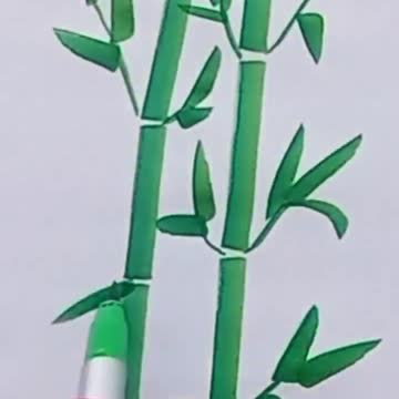 How to draw bamboo stick