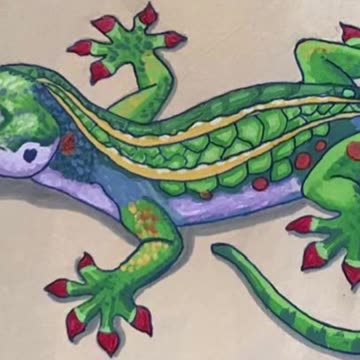 Whimsical Gecko timelapse