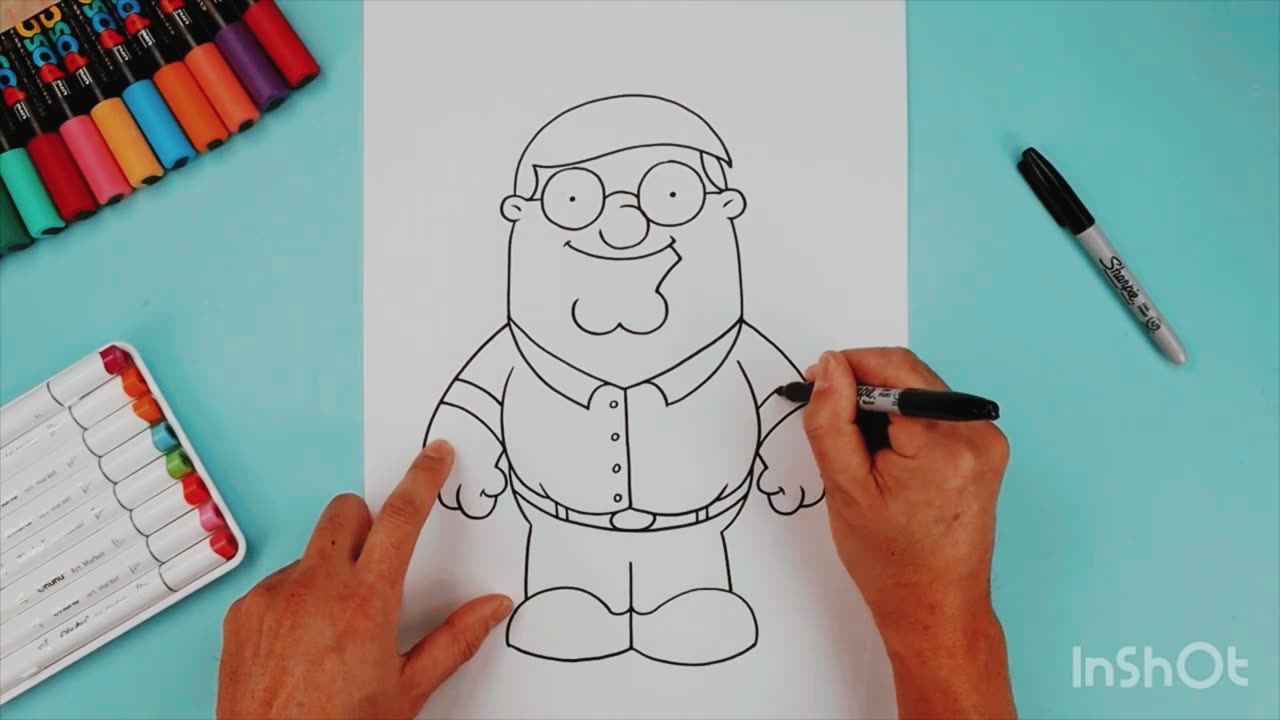 How to draw Peter Griffin - Family Guy