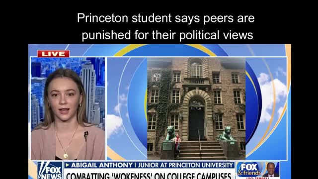 Princeton student says her peers are punished for political views