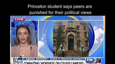 Princeton student says her peers are punished for political views