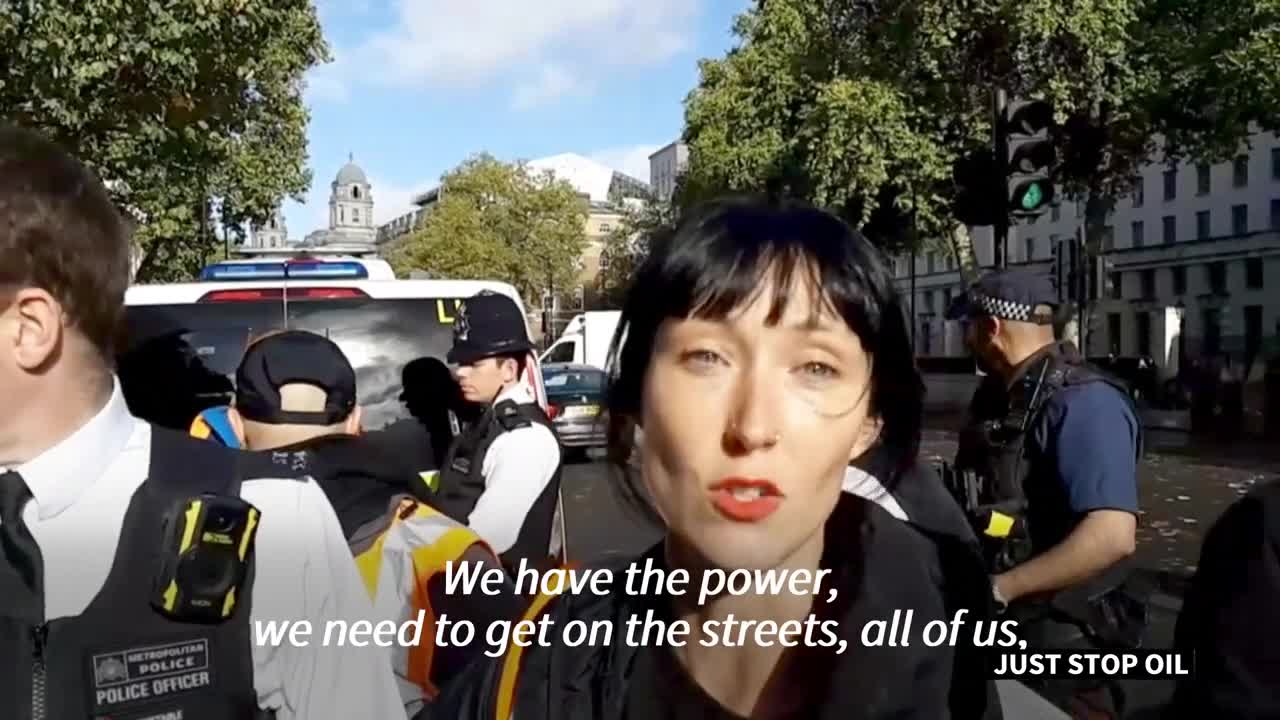 Eco-protesters try to breach Downing Street security