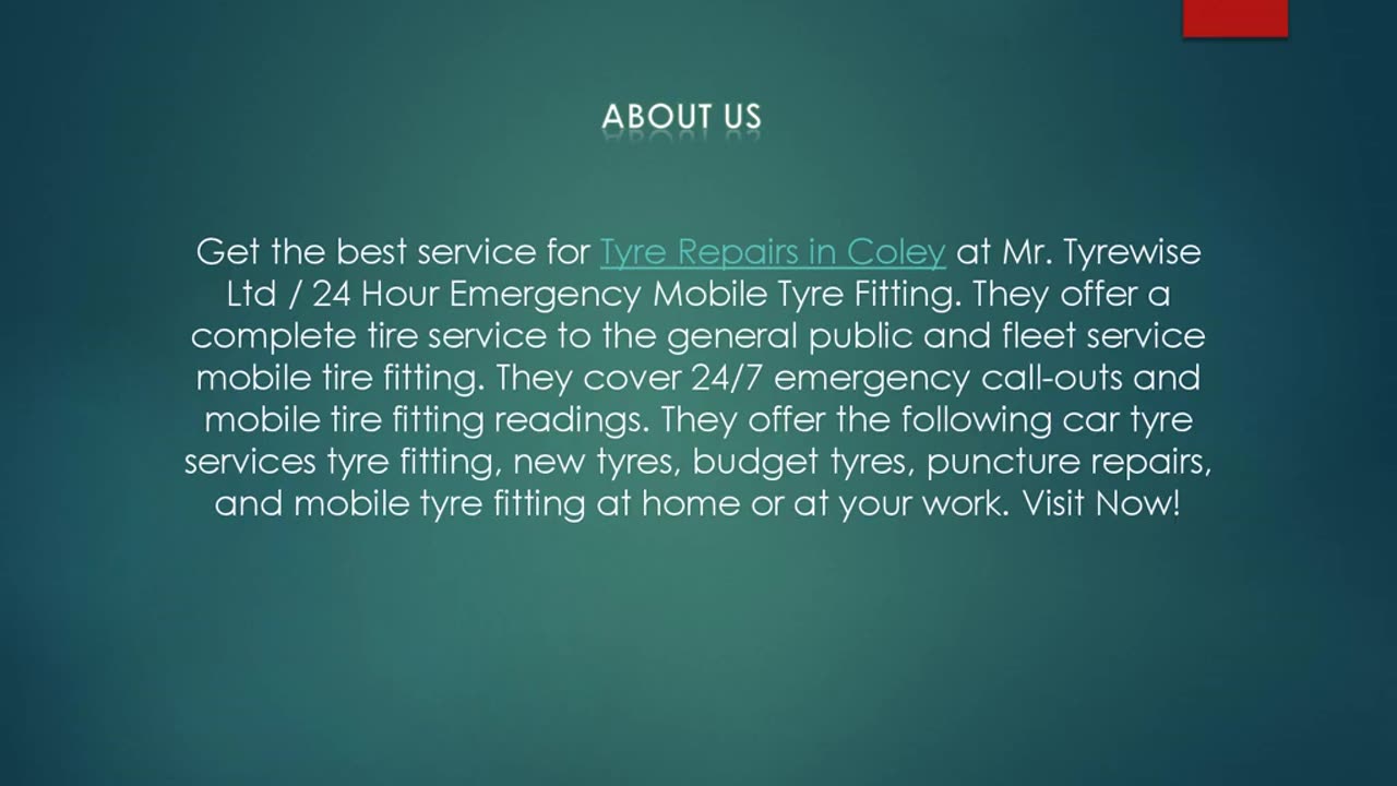 Get the best Puncture Repairs in Coley