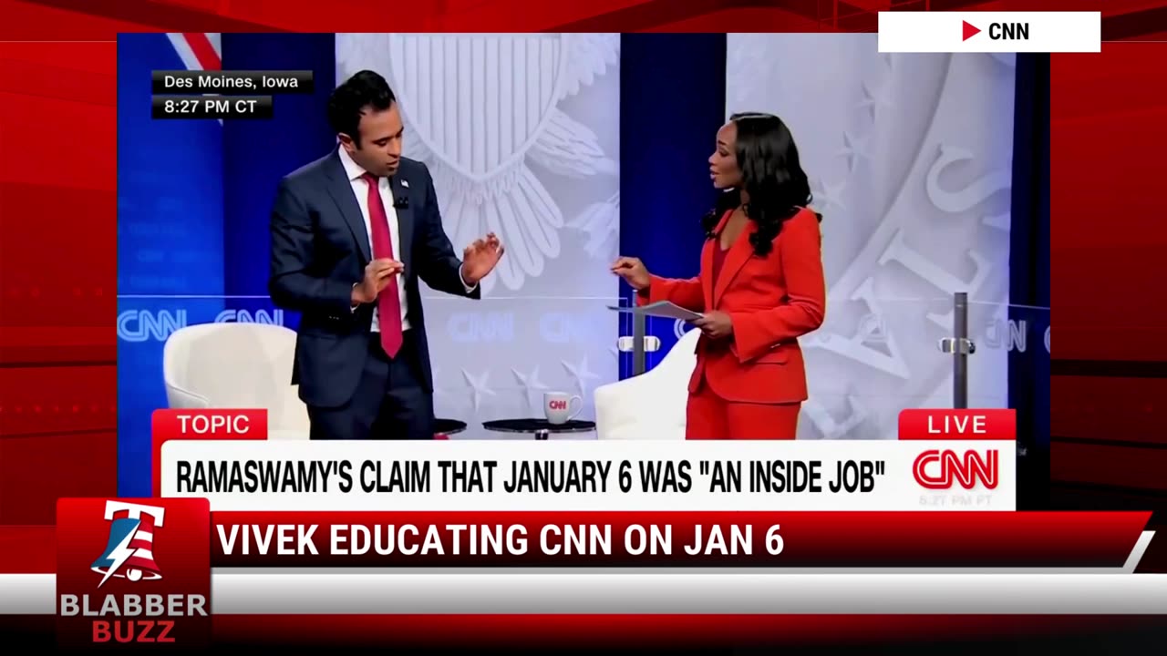 Vivek Educating CNN On Jan 6