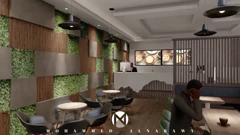 CAFE DESIGN USING SKETCHUP & LUMION