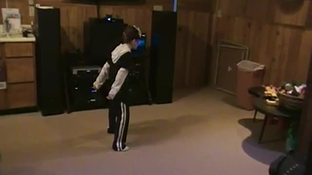 Max Walsh dancing to the song 'Blue'