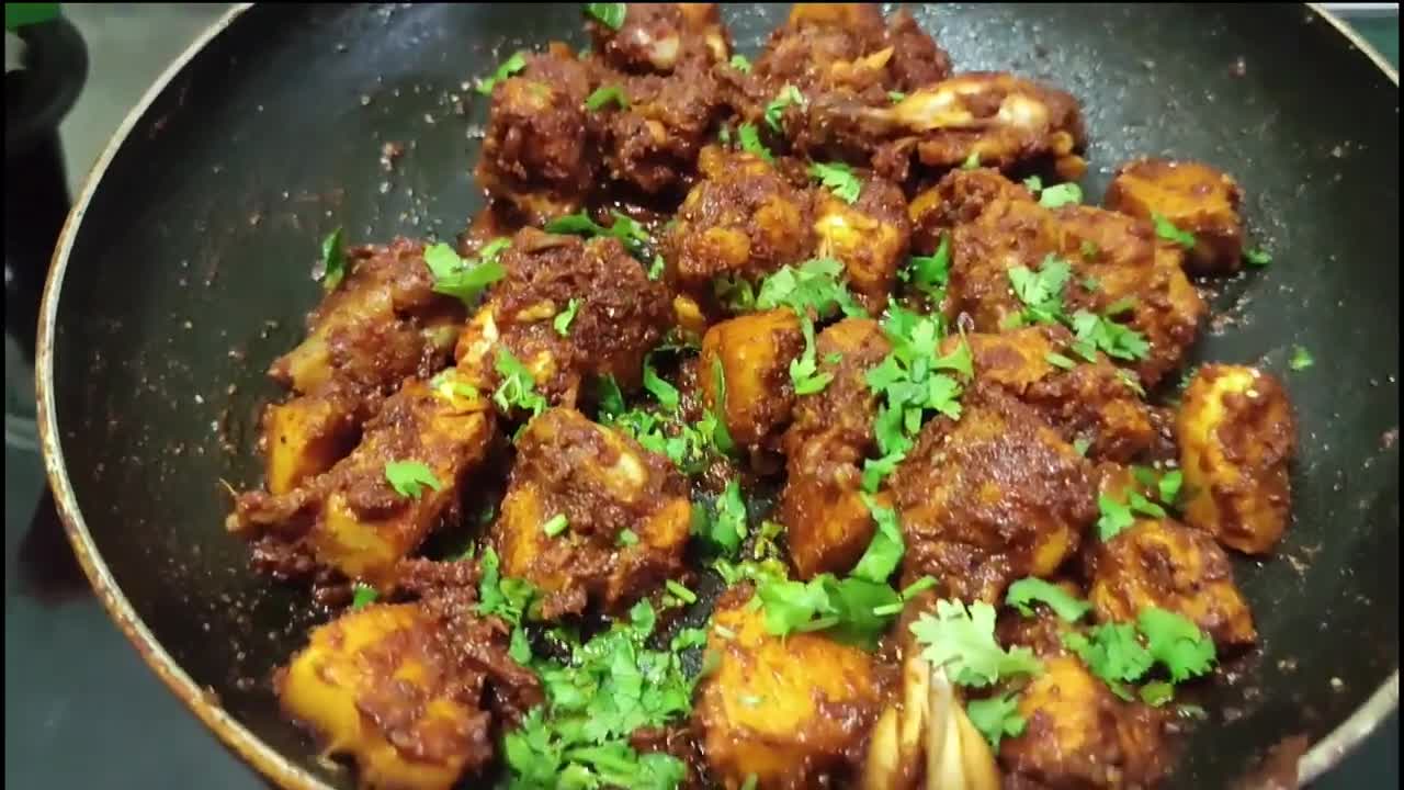 Spicy chicken fry _ Restaurant style chicken fry _ Simple spicy chicken fry