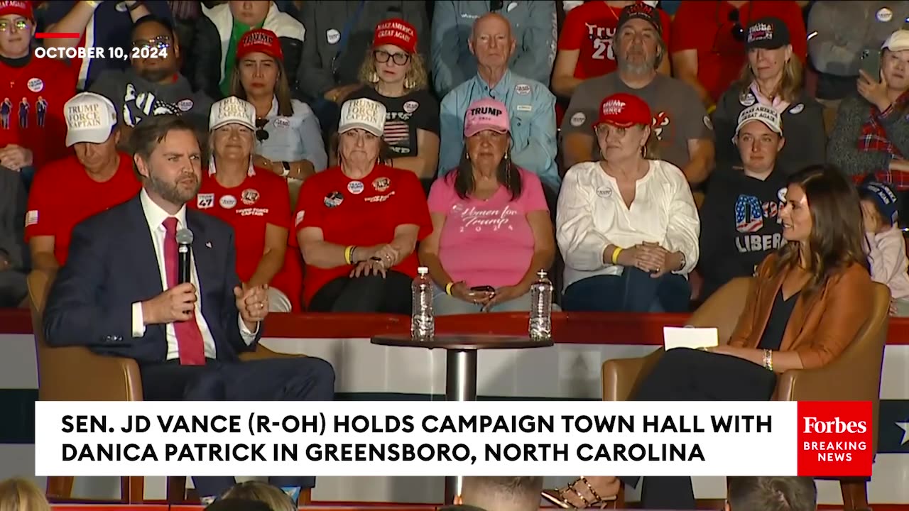 FULL TOWN HALL: JD Vance Takes Voters' Questions At North Carolina Town Hall With Danica Patrick