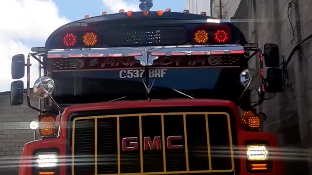 School busses in Guatemala