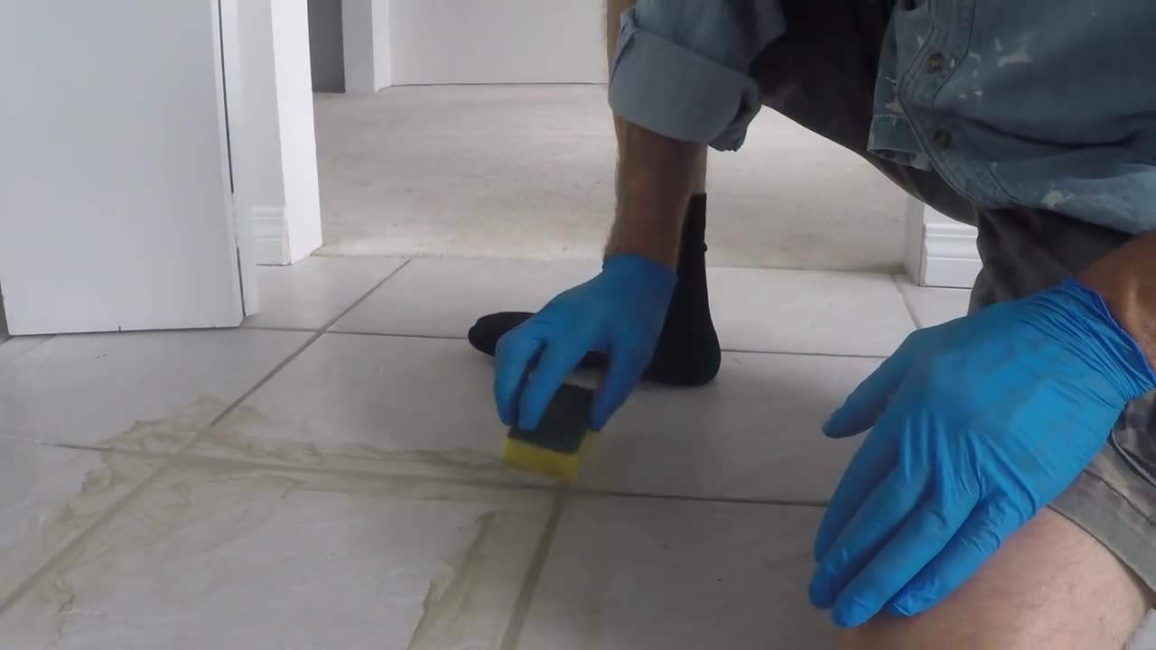 DIY HOW TO REPAIR TILE GROUT