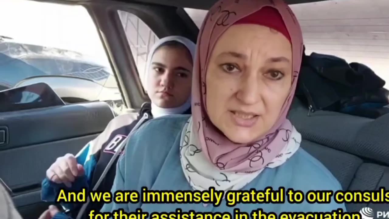 Russian citizens leaving the Gaza Strip thank Russian authorities