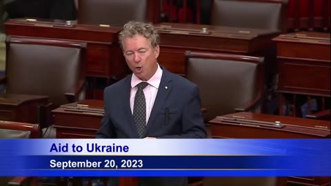 Sen Rand Paul Issues a Warning to Leadership on Ukraine Funding