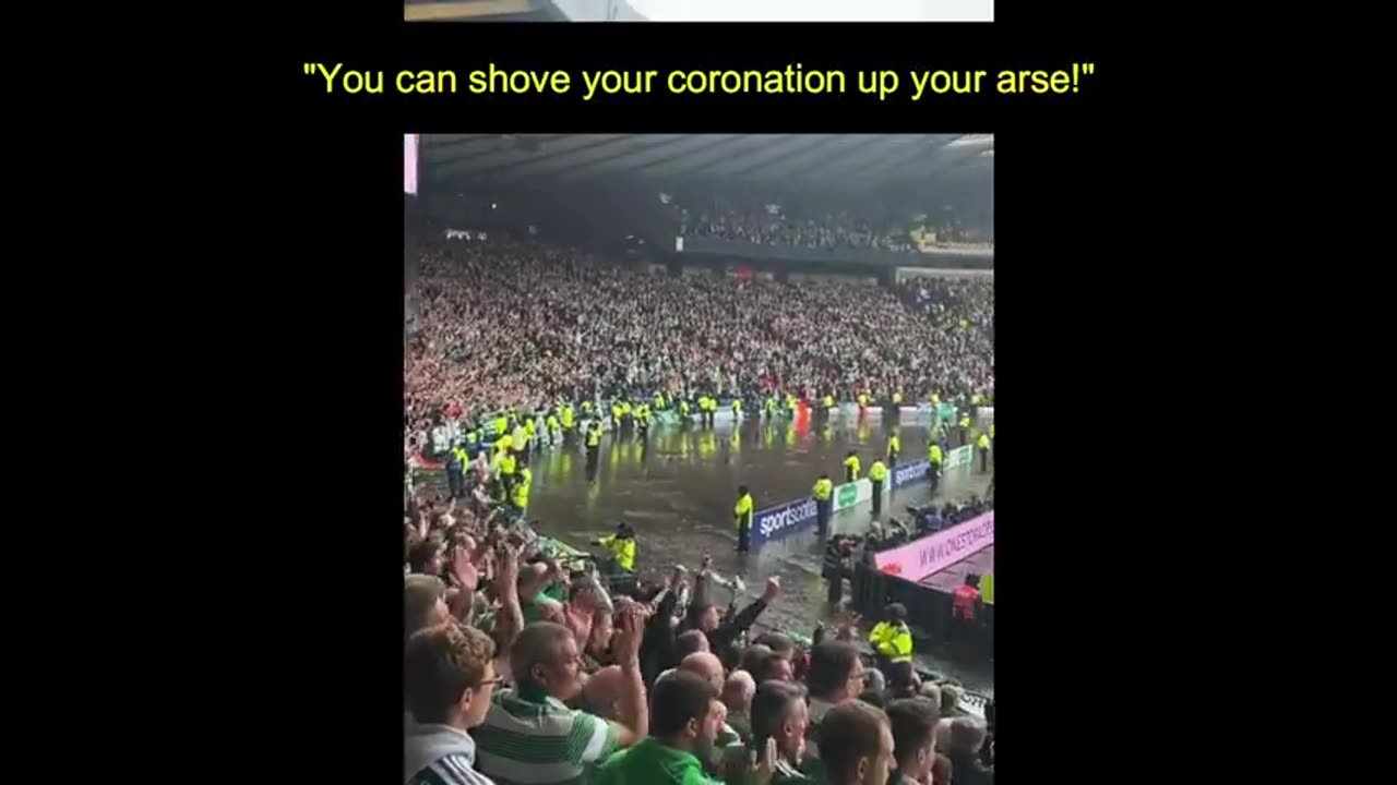 Celtic fans have started practicing for King Charles III coronation