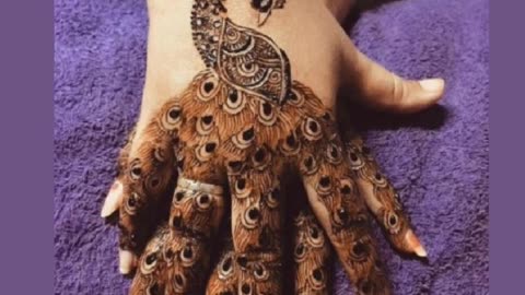 Simple full Arabian mehandi