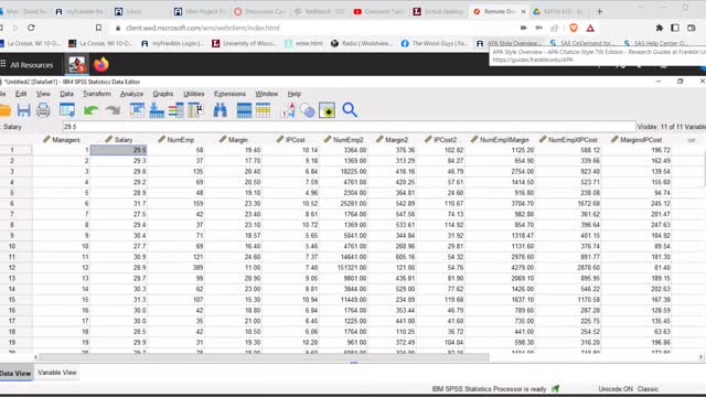 MATH 810 Multiple Linear Regression in SPSS Part 2