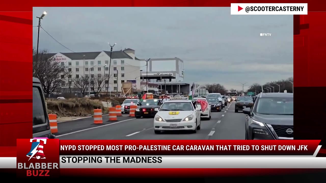 NYPD Stopped Most Pro-Palestine Car Caravan That Tried To Shut Down JFK
