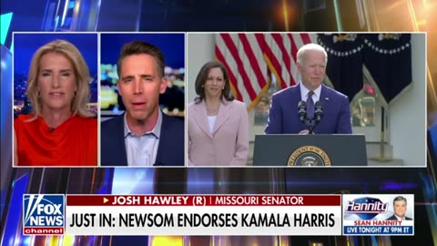 SENATOR HAWLEY WITH LAURA INGRAHM Reacts to Biden Dropping Out