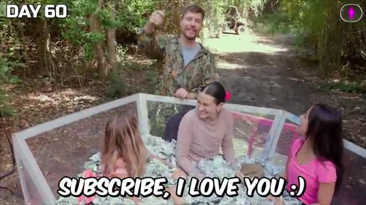 you have to see! men vs women survive in the wild Mr Beast content is really cool!!!