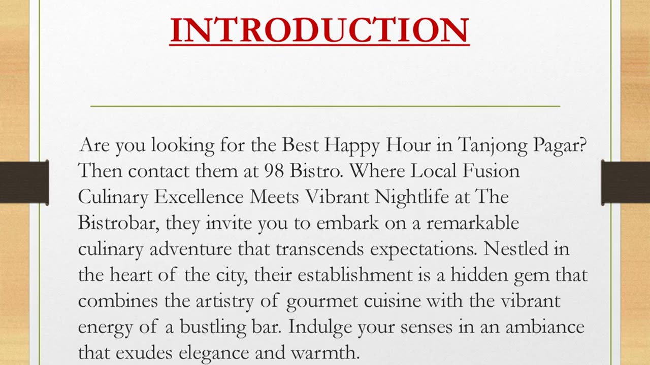 Best Happy Hour in Tanjong Pagar