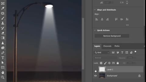 How to Create Street light in Photoshop? #shorts #viral #photoshop @brillianteditingstudio