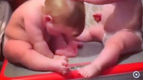 Beautiful cute baby doing so funny activities