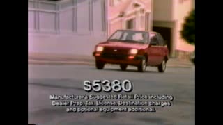 October 26, 1985 - Get a Chevrolet Sprint for $5,380