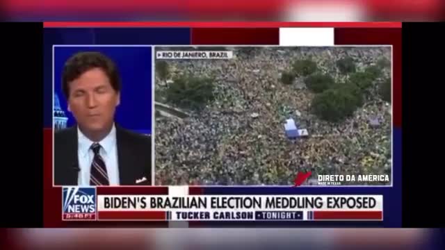 Tucker Carlson e Matthew Tyrmand sobre interferência americana nas e l e i ç õ e s BR