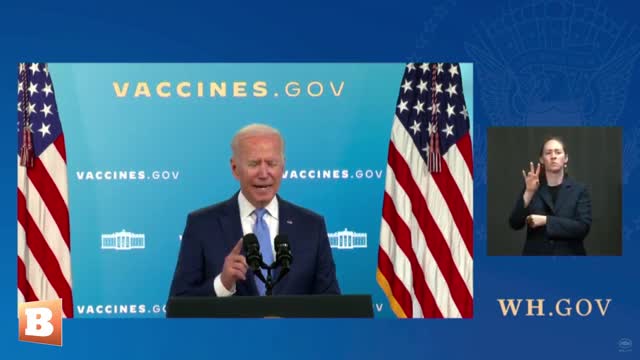 Joe Biden Tells Americans to Visit Wrong Vaccine Website While Reading from Teleprompter