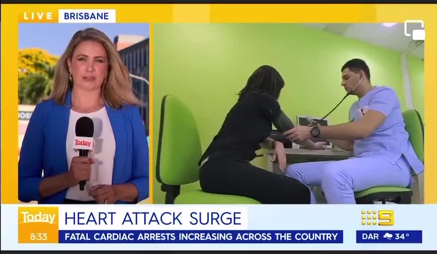 17% increase In heart attacks in Australia and no second thoughts about the experimental injections