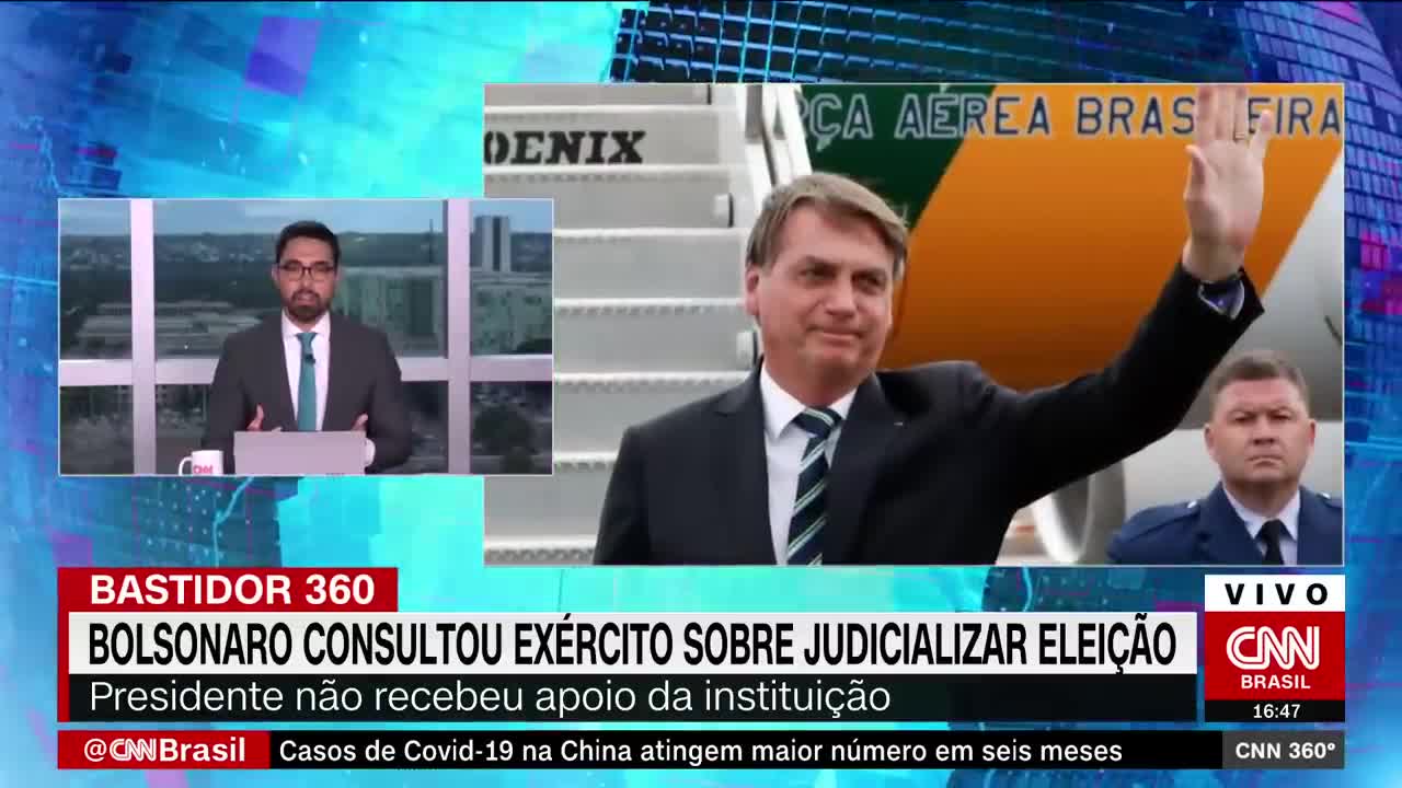 Bolsonaro consultou o Exército sobre judicializar a eleição | CNN 360º